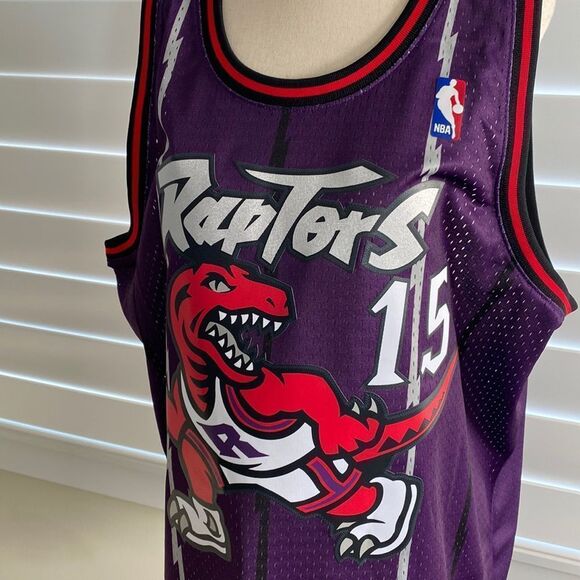 Sz XL NWT #15 Vince Carter Toronto Raptors Hardwood Classics Mitchell & Ness - Picture 3 of 11